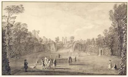Der Bowling Green in Claremont, 1738